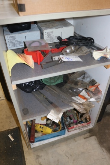 Wood cabinet with inventory to go
