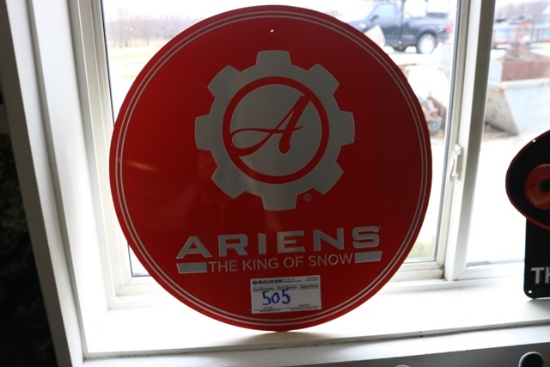 Ariens King of the Snow wall tin