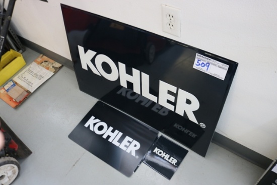 Kohler wall tin & signage