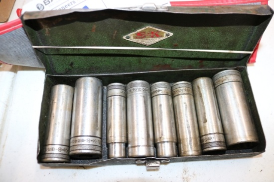 S-K socket set & Kohler 5 piece spanner wrench set