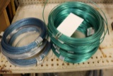 Rolls of coated clothes line cable