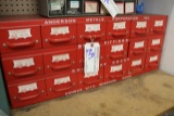 Anderson Metals inventory cabinet with brass fittings