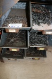 Times 6 - Galvanized nail bins with inventory