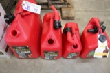 Times 4 - Briggs & Stratton gas cans 1.25 gal - 5 gal
