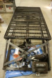 Custom made 39” x 72” electric over hydraulic lawnmower lift table