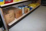 8' bottom shelf of bolts, washers, and nuts to go