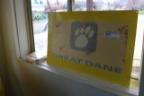 Great Dane wall tin