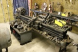 Carroll Jamieson metal lathe, 16” swing, 9’ bed, double steady rest, 1 ph.