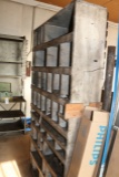 Pine multi bin cabinet - as is