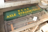 Bear axle straightening  gauge