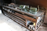 12' Steel work table with storage