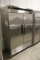 Turbo Air stainless 2 door deluxe cooler model# TSR-49SD, 115 volt, 1 phase
