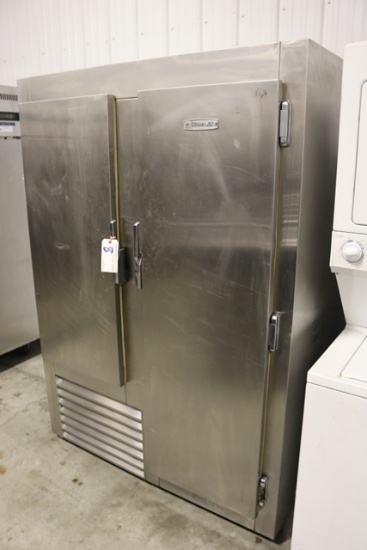 Nor-Lake stainless 2 door cooler - Model# F43A Serial# 8204794, 115 volt