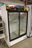 True 2 glass sliding door cooler model# GDM-45HL