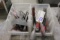 Box of hand scrappers and margin trowels