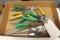 Box of Tin snips and channel locks