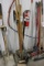 Misc. shovels, brooms and rollers