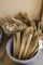 Used wood stakes
