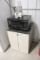 Microwave and base cabinet