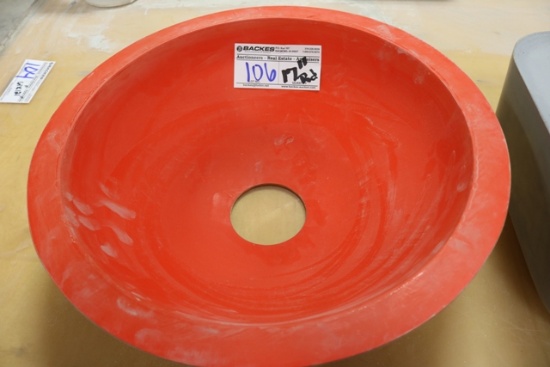 17" Round fiberglass vanity sink mold