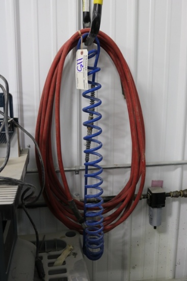 Air hose with rack