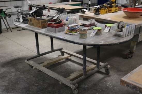 42" x 96" Portable shop work table