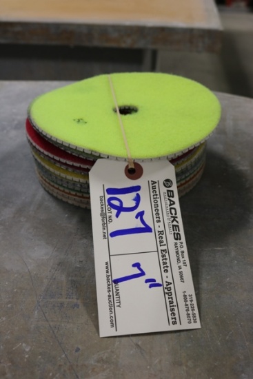 7" Polishing and grinding pads