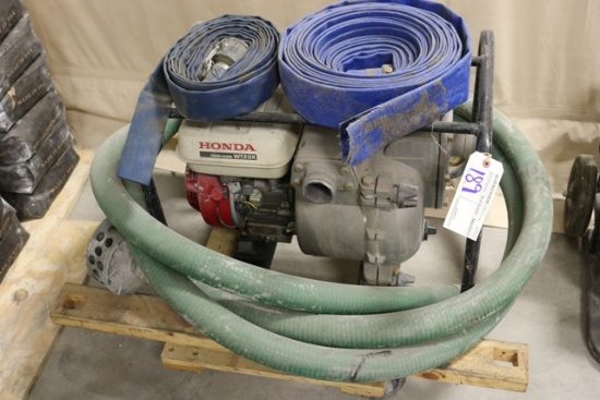 2" Commercial trash pump with Honda GX160 gas motor