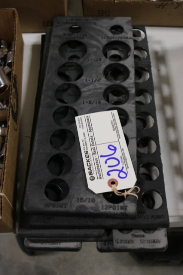 1/2" & 3/8" drive socket holders