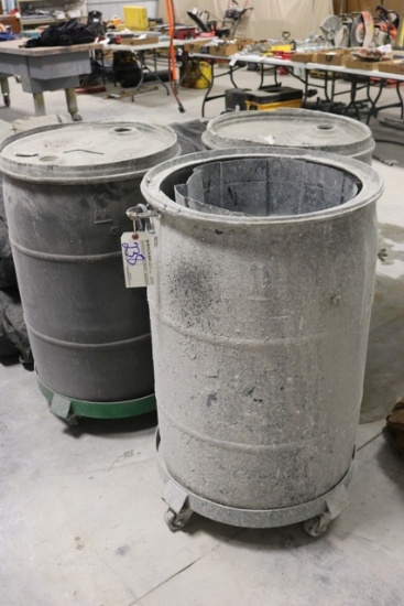 3 - 55 gallon water barrels