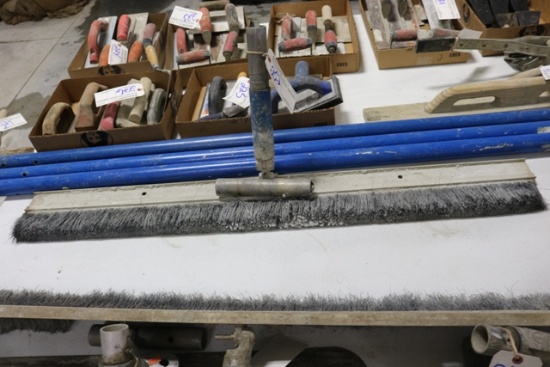 48" concrete broom with handles