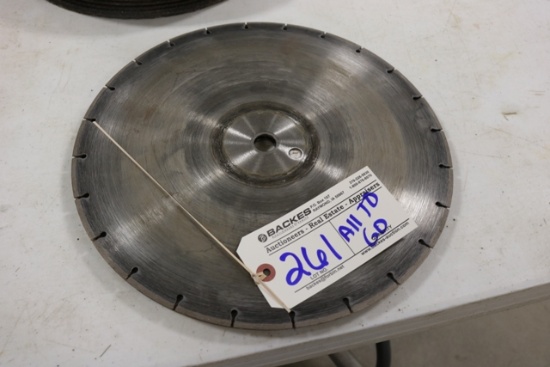 13.5" diamond edge used concrete blades