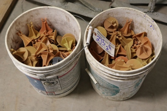 2 Buckets of rebar stand