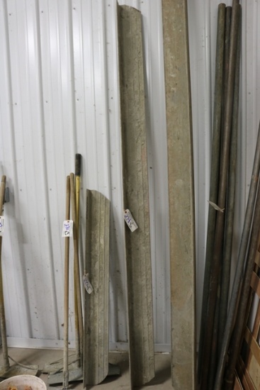 8' Aluminum screed board for power vibrator