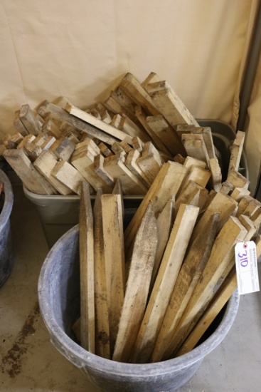 Used wood stakes