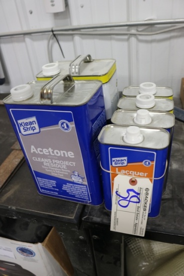 Lacquer thinner and acetone