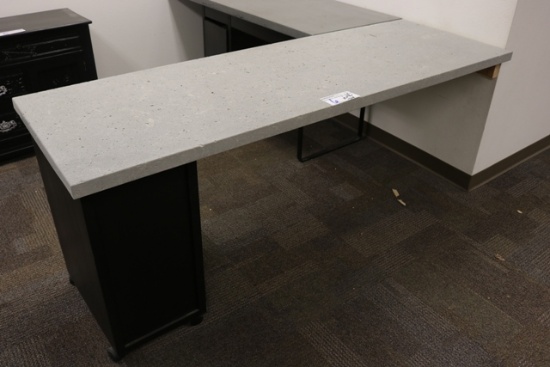 25" x 76" Concrete counter top only