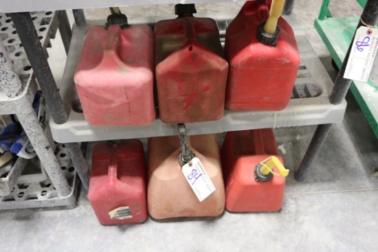 6 Plastic gas cans