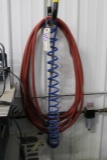 Air hose with rack