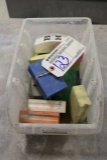 Box of assorted polishing pads