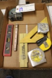 Speed square, tapes, rulers
