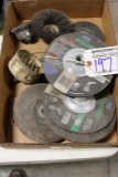 Box of assorted grinding disk and wire wheels