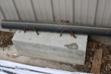 2 Concrete weights and plastic drain tile
