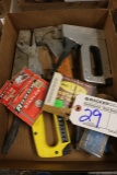 Box of stapler guns & staples