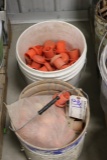 2 Buckets rebar safety caps