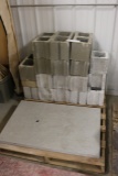 Cinder block and concrete base