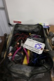 DeWalt bag with electrical wire, strippers, needle nose pliers