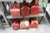 6 Plastic gas cans