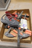 Box of assorted clamps
