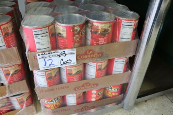 Times 3 - Cases of La Costena whole black beans